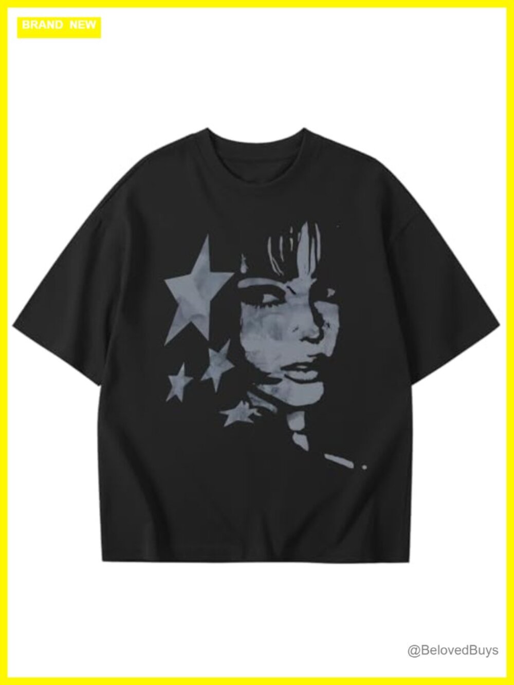 Oversized Graphic Tee Y2k Streetwear Anime Character Print Grunge Top